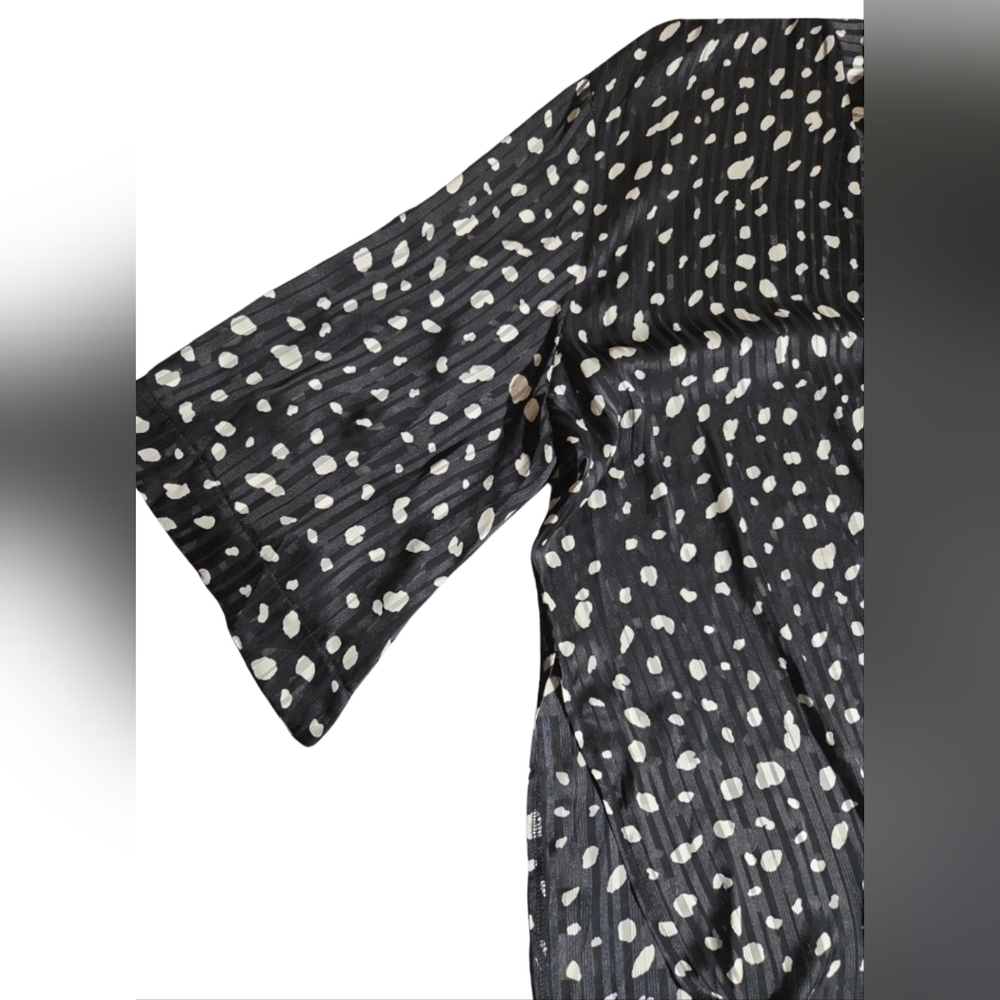 Black and White Polka Dot Cardigan